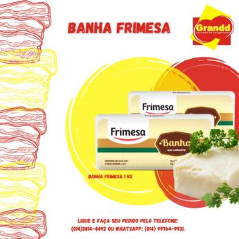 Comprar o produto de BANHA FRIMESA 1KG em Alimentos em Botucatu, SP por Solutudo