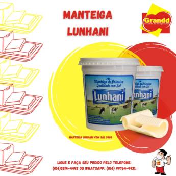 Comprar o produto de MANTEIGA LUNHANI 500G em Alimentos em Botucatu, SP por Solutudo