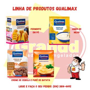 Comprar o produto de LINHA DE PRODUTOS QUALIMAX em Alimentos em Botucatu, SP por Solutudo