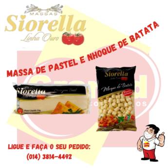 Comprar o produto de MASSA SIORELLA PASTEL E NHOQUE em Alimentos em Botucatu, SP por Solutudo
