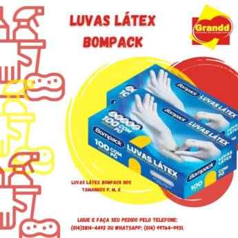 Comprar o produto de LUVAS LATEX DESCARTAVEIS em Embalagens em Botucatu, SP por Solutudo