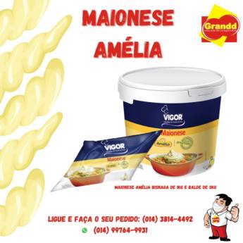 Comprar o produto de MAIONESE VIGOR 1 e 3 KILOS em Alimentos em Botucatu, SP por Solutudo