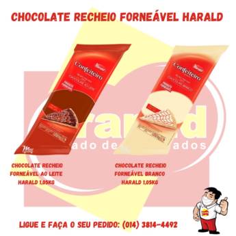 Comprar o produto de CHOCOLATE FORNEAVEL BISNAGA * AO LEITE E BRANCO * em Alimentos em Botucatu, SP por Solutudo