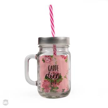 Comprar o produto de CANECONSERVA COM CANUDO CARPE DIEM UATT em Canecas em Itatiba, SP por Solutudo