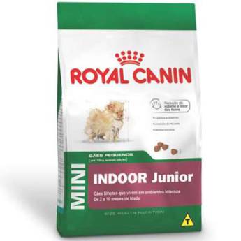 Comprar o produto de Royal Canin Mini Indoor Junior em Ração para Cachorros em Botucatu, SP por Solutudo