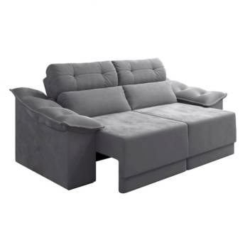 Comprar o produto de Estofado Belofort Atenas 2,30m CInza  em Jogos de Sofá em Foz do Iguaçu, PR por Solutudo