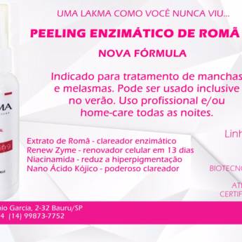 Comprar o produto de PEELING ENZIMÁTICO DE ROMÃ 60ML em Outros em Bauru, SP por Solutudo