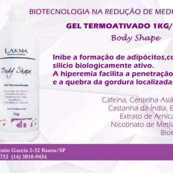 Comprar o produto de GEL TERMOATIVADO  13 ATIVOS 500G/1KG em Massagem em Bauru, SP por Solutudo