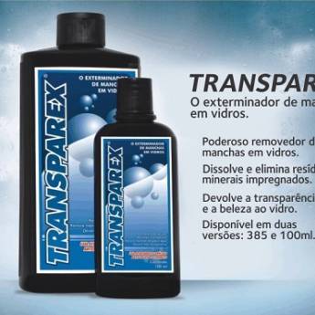 Comprar o produto de Transparex - Exterminador de manchas em vidros em Limpeza pela empresa Vidrobox Vidros Temperados em Birigui, SP por Solutudo
