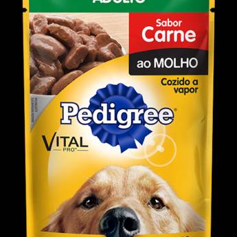 Comprar o produto de Pedigree Sachê Adulto Carne em Ração para Cachorros em Ourinhos, SP por Solutudo