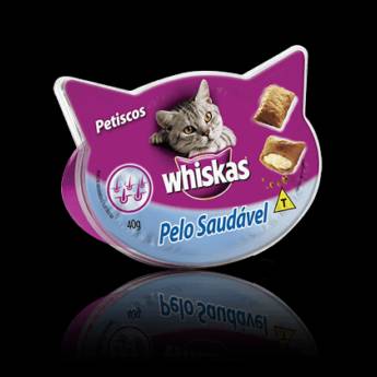 Comprar o produto de Whiskas Petiscos Pelo Saudável em Ração para Gatos em Ourinhos, SP por Solutudo