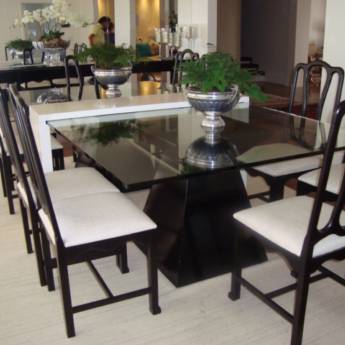 Comprar o produto de Mesa com os pés laqueada em preto em Casa, Móveis e Decoração em Assis, SP por Solutudo