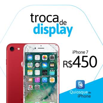 Comprar o produto de Troca Display iPhone 7/7 Plus em Outros Serviços em Marília, SP por Solutudo