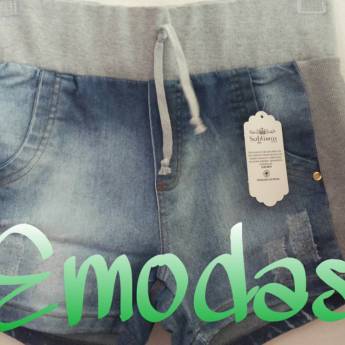 Comprar o produto de Shorts jeans com moletom em Shorts em Caraguatatuba, SP por Solutudo