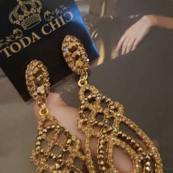 Comprar o produto de Brinco Dourado Chic em Outros em Jaú, SP por Solutudo