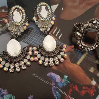 Comprar o produto de Conjunto Grafite em Semijoias em Jaú, SP por Solutudo