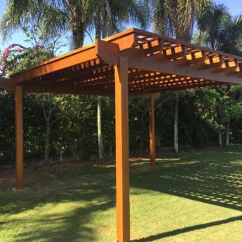 Comprar o produto de Pergolado em madeira Cumaru em Outros Serviços em Indaiatuba, SP por Solutudo