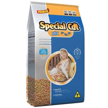 Comprar o produto de Ração Special Cat Premium Mix de Carne, Frango e Espinafre para Gatos de Todas as Idades em Ração para Gatos em Ourinhos, SP por Solutudo