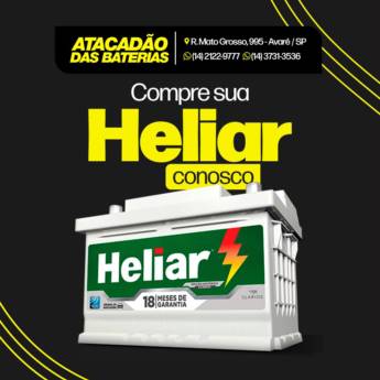 Comprar o produto de BATERIAS HELIAR EM AVARÉ em Carros, Motos e Outros em Avaré, SP por Solutudo