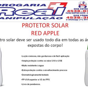 Comprar o produto de Protetor Solar Red Apple em A Classificar em Itatiba, SP por Solutudo