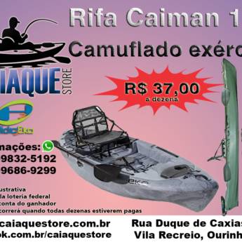 Comprar o produto de Rifa de um Caiaque Caiman 125 em Caiaques em Ourinhos, SP por Solutudo