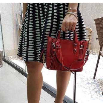 Comprar o produto de Bolsa couro mix em Avaré em Calçados, Roupas e Bolsas em Avaré, SP por Solutudo