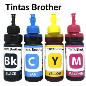 Comprar o produto de TINTA BROTHER | MFC-T810W MFC-T4500DW MFC-T910DW HL-T4000DW |BTD60BK BT-D60 100ML CADA COR em Bauru em Tintas e Recargas em Bauru, SP por Solutudo