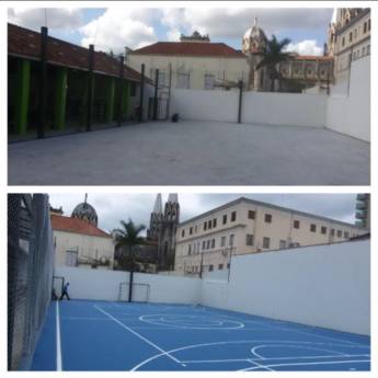 Comprar o produto de Pintura Epóxi para quadras poliesportivas em Outros Serviços em Botucatu, SP por Solutudo