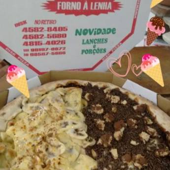 Comprar o produto de Pizza de Banana com Chocolate com Borda de Chocolate! em Alimentos e Bebidas em Jundiaí, SP por Solutudo
