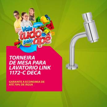 Comprar o produto de Torneira de mesa para lavatório link 1172-C deca em Outros em Aracaju, SE por Solutudo