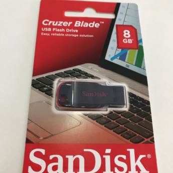 Comprar o produto de Cruzer Blade USB Flash Drive 8 GB em Pen Drives em Araçatuba, SP por Solutudo