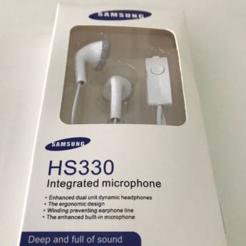 Comprar o produto de Fone de Ouvido Samsung  HS330  em Fones e Kits Viva Voz em Araçatuba, SP por Solutudo