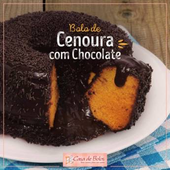 Comprar o produto de Bolo de Cenoura com Chocolate! em Bolos e Doces em Jundiaí, SP por Solutudo