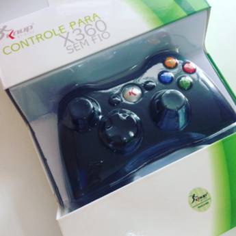 Comprar o produto de Controle Xbox 360 Sem Fio em Games em Araçatuba, SP por Solutudo
