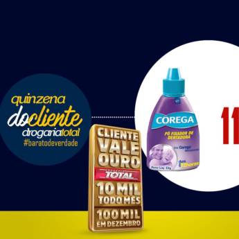 Comprar o produto de corega - pó fixador. em A Classificar em Birigui, SP por Solutudo