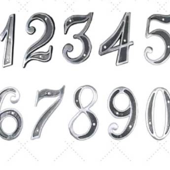 Comprar o produto de Algarismos para Residências  em Números Residenciais em Araçatuba, SP por Solutudo