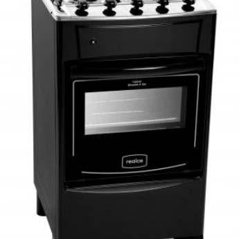 Comprar o produto de Fogão Realce Iris Plus  4 Bocas Preto em Forno e Fogões em Foz do Iguaçu, PR por Solutudo