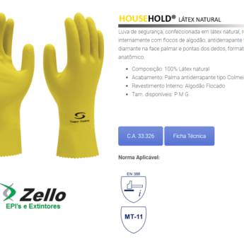 Comprar o produto de Luva Latex Amarela em EPI's em Boituva, SP por Solutudo