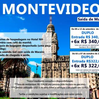 Comprar o produto de Pacote Montevideo em Viagens e Turismo em Aracaju, SE por Solutudo