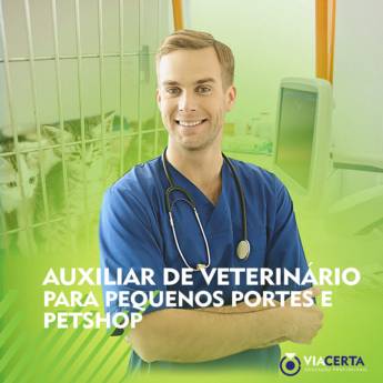 Comprar o produto de Auxiliar Veterinário para pequenos portes e Petshop em Cursos em Birigui, SP por Solutudo