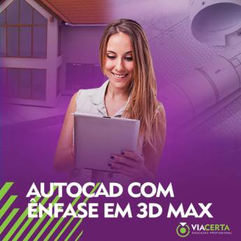 Comprar o produto de AutoCAD com ênfase em 3D Max em Cursos em Birigui, SP por Solutudo