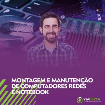 Comprar o produto de Curso de Montagem e Manutenção de Computadores Redes e Notebooks em Cursos em Birigui, SP por Solutudo