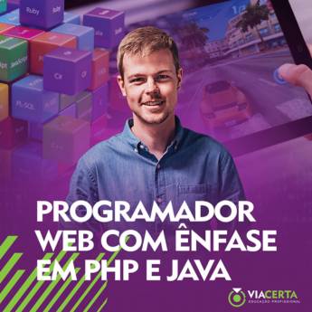 Comprar o produto de Programador Web com ênfase em PHP e Java em Cursos em Birigui, SP por Solutudo