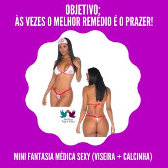 Comprar o produto de Mini Fantasia Médica Sexy - 15ª. Categoria: Saia da Rotina - Farmácia Erótica em Sex Shop em Belo Horizonte, MG por Solutudo