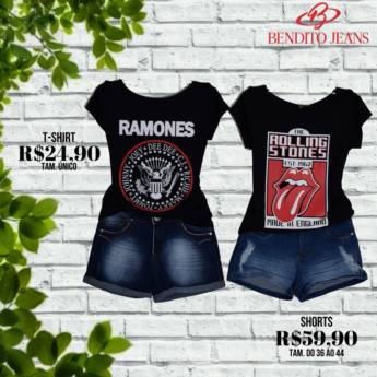 Comprar o produto de T- shirt em Calçados, Roupas e Bolsas em Bauru, SP por Solutudo