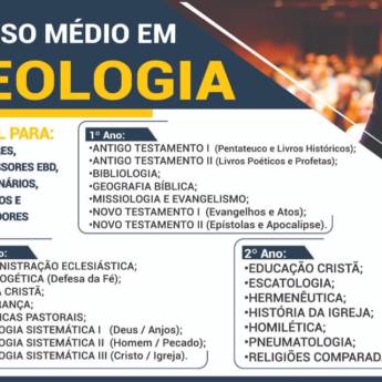 Comprar o produto de Curso Médio em Teologia em Cursos em Araçatuba, SP por Solutudo