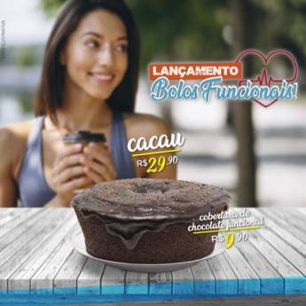 Comprar o produto de Bolo funcional de cacau em Alimentos e Bebidas em Aracaju, SE por Solutudo