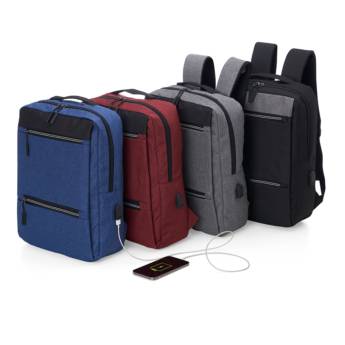 Comprar o produto de 01326 Mochila de Nylon USB 21L em Mochilas em São José do Rio Preto, SP por Solutudo