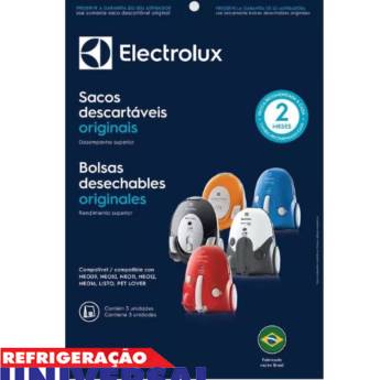 Comprar o produto de SACO DESCARTÁVEL C/ 3 UNIDADES PARA ASPIRADOR ELECTROLUX  SBENE  em Aspiradores e Acessórios em Foz do Iguaçu, PR por Solutudo