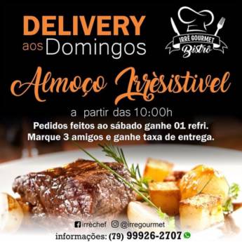 Comprar o produto de Delivery aos Domingos em Alimentos e Bebidas em Aracaju, SE por Solutudo